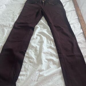 Women's Straight Leg Pants in Dark Brown